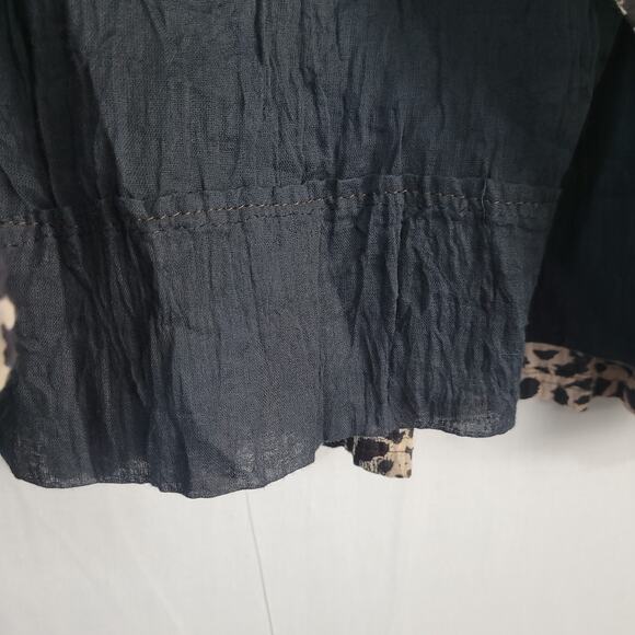 New Direction Mixed Print Pull-on Skirt size 3X brown black animal print boho - Picture 6 of 7